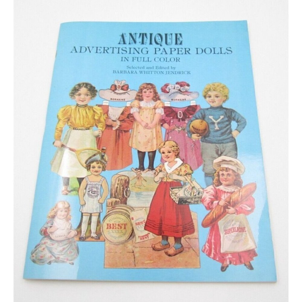 Vtg Antique Advertising Paper Dolls in Full Color  By Barbara Whitton Jendrick
